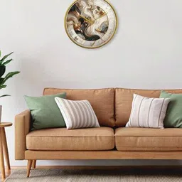 random 12 Inch Embossed Dial Wall Clock image 3