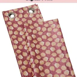 the conversion Leaf Print Door Curtain with Eyelets image 3