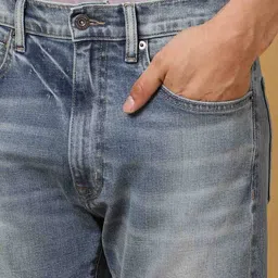 superdry Naruto Light Whiskered Blue Straight Fit Jeans image 4