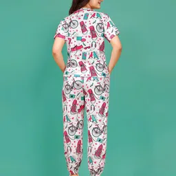 dadx Printed T-Shirt & Pyjamas Set image 4