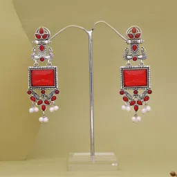 brado jewellery Women Stone-Studded Drop Earrings image 4