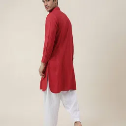 fabindia Pathani Kurta with Roll-Up Sleeves image 4