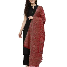 anekaant Paisley Print Stole with Fringes image 4