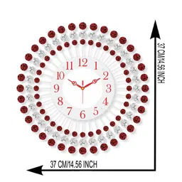chronikle Floral Round Analog Wall Clock image 4