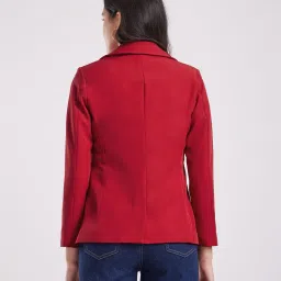 fable street Women Tailored Fit Single-Breasted Blazer image 4