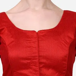mk women's Women Front-Open Blouse with Short Sleeves image 4