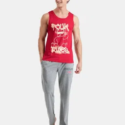 fcuk Men Logo Print Round-Neck Vest image 4