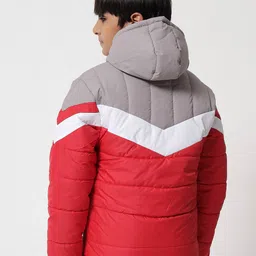 nick & jones Colourblock Quilted Jacket with Zipper Pockets image 4