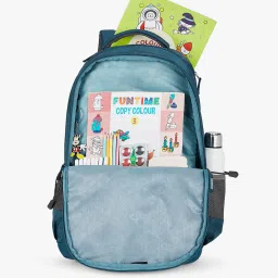 aristocrat Striped Backpack with External Zip Pocket image 4