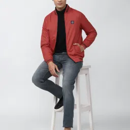 van heusen Zip-Front Slim Fit Bomber Jacket image 4