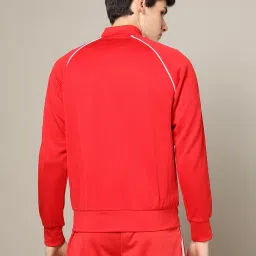 adidas originals Men Logo Print Regular Fit Zip-Front Bomber Jacket image 4