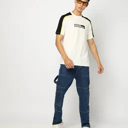 armani exchange Men Brand Print Relaxed Fit Cotton Crew-Neck T-Shirt image 4