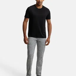 jockey Men SP27 Super Combed Cotton Rich Slim Fit Trackpants with Zipper Pockets and Stay Fresh Treatment image 4