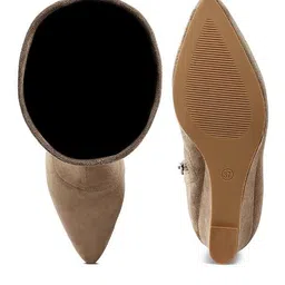 london rag Women Knee-Length Boots with Suede Upper image 4