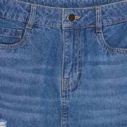 pantaloons junior Girls A-Line Skirt with Flap Pockets image 4