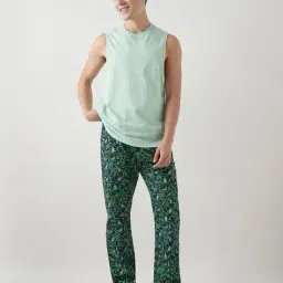 bewakoof Men's Peanuts Snoopy & All Over Printed Pyjamas image 4