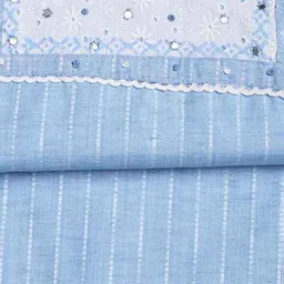 mbz.in by meena bazaar Women Self-design Unstitched Dress Material  image 4