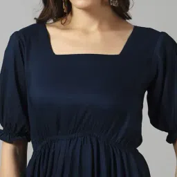 raiyani enterprise x ag Women Square-Neck Tiered Dress image 4