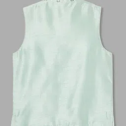 melange by lifestyle Boys Embroidered Kurta Pyjama Set with Jacket image 4