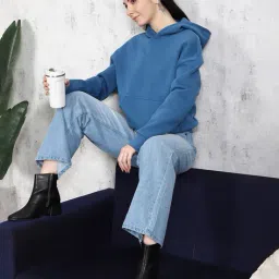 Shein Medium Length Drop Shoulder Hoodie With Pocket image 4