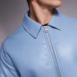 asos design Regular Fit Cropped Harrington Jacket image 4