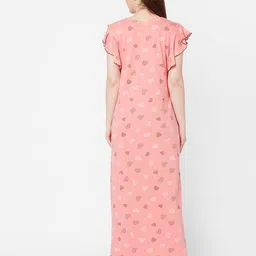 sweet dreams Women Heart Print Kaftan with Insert Pocket image 4