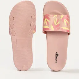 frisbee Women Leaf Print Slides image 4