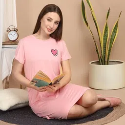 sweet dreams Women Round Neck Nighti image 4