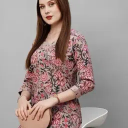 laxminarayan apparel Women Floral Print Straight Kurta & Pants image 4