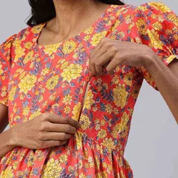 swishchick Women Floral Fit and Flare Dress image 4