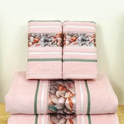 rangoli Cotton Oriental Set of 4 Bath Towel image 4