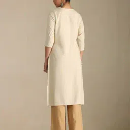 soch Women Embroidered Straight Kurta  image 4
