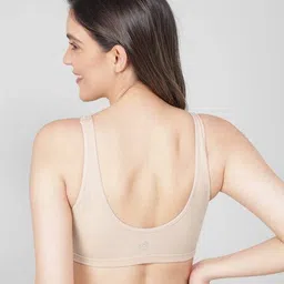 jockey 1550 Super Combed Cotton Elastane Stretch Slip On Crop Top with Stay Fresh Treatment image 4