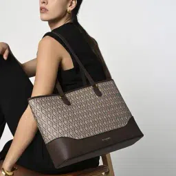 accessorize london Women Tote Bag with Metal Accent image 4