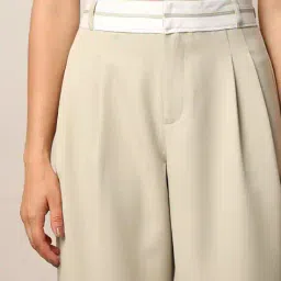 only Women Straight Fit Pleated Pants image 4