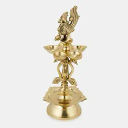 fabindia Brass Peacock Noor Diya image 4