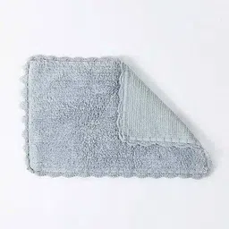 habere india Crochet Super Absorbent Rectangular-Shaped Bath Mat image 4