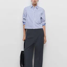 buda jeans co Women Relaxed Fit Flat Front Trousers image 4