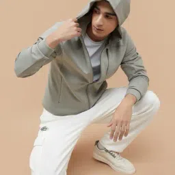 kappa Men Regular Fit Hoodie with Full Sleeves image 4