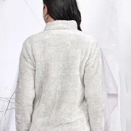 jakanary Women Tailored Fit Sweatshirt with Zip-Front image 4