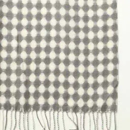 yousta Women Checked Stole with Fringes image 4