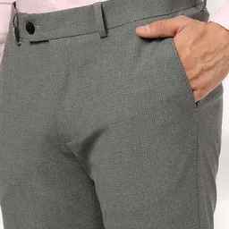 john players Boys Slim Fit Flat-Front Trousers image 4