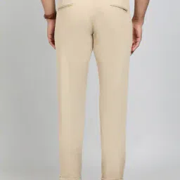 greenfibre Men Flat Front Slim Fit Trousers image 4