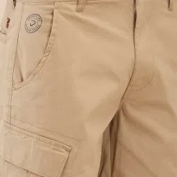 being human Men Flat Front Relaxed Fit Cargo Pants image 4