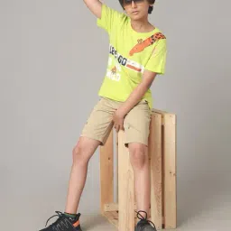 under fourteen only Boys Slim Fit Flat-Front Shorts image 4
