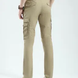 monte carlo Men Flat-Front Slim Fit Cargo Pants image 4