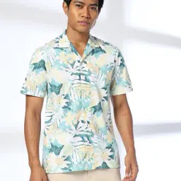 netplay Men Floral Print Slim Fit Cotton Shirt image 4