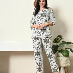 ichaa Floral Print 2-Piece Tunic with Pants image 4