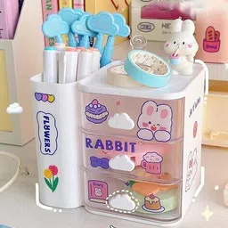 house of quirk 3 Tier with 1 Holder Transparent Cosmetic Jewelry Box image 4