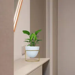 ecofynd Metal Plant Pot with Stand image 4